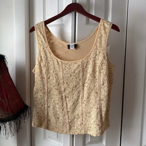 Studio Cream Lace Tank Top
